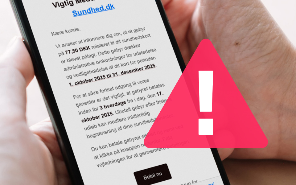 Falske beskeder i sundhed.dk’s navn: Sådan beskytter du dig mod digital svindel